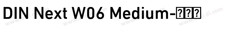 DIN Next W06 Medium字体转换